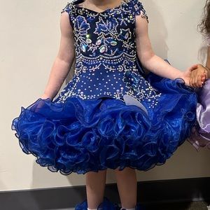 Blue and silver cupcake dress